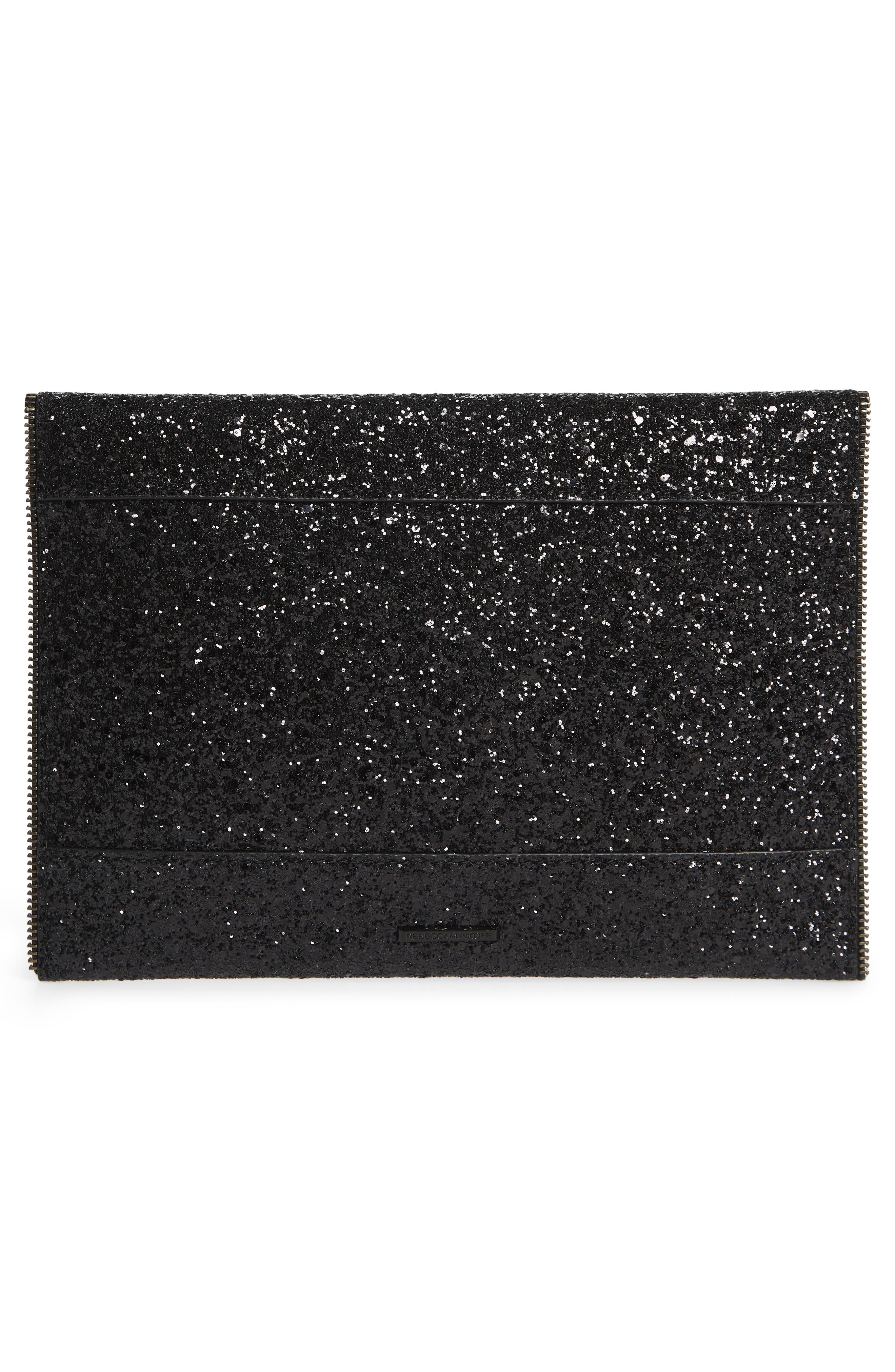 Leo Glitter Clutch, Alternate, color, BLACK MULTI