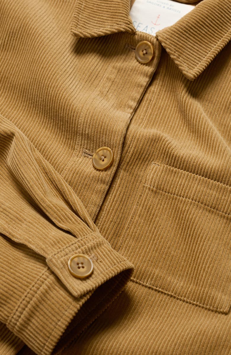 Seasalt Cornwall Hydrock Corduroy Shirt Jacket, Alternate, color,