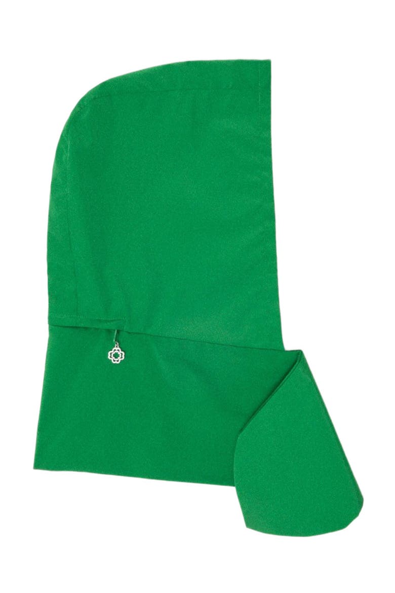 Tie-up waterproof hood, Alternate, color, Green