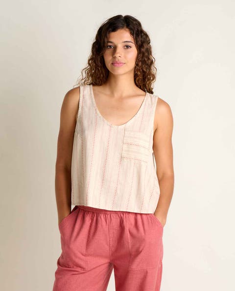 Taj Hemp Button Back Tank