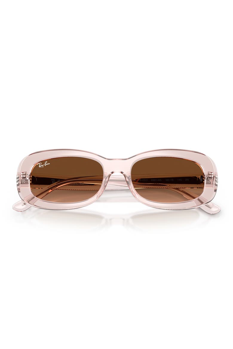 The Ritual 56mm Gradient Oval Sunglasses, Alternate, color, PINK / PINK BROWN