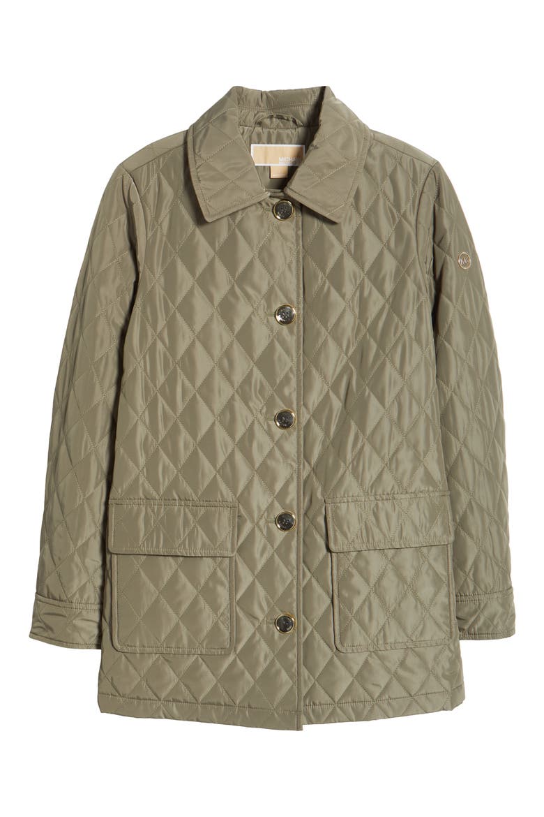 Diamond Quilted Barn Jacket, Alternate, color, SAFARI
