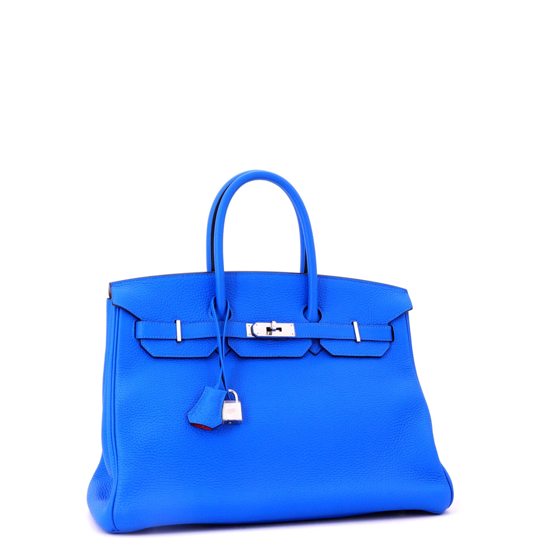 Pre-Owned Hermes Birkin Handbag Bicolor Clemence with Palladium Hardware 35, Alternate, color, 