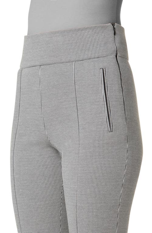 Akris Punto Maxine Micro Houndstooth Ankle Pants In Cream-black