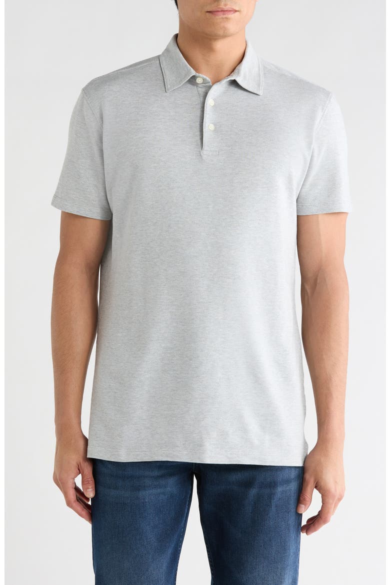 Drumheller Short Sleeve Polo, Main, color, GREY