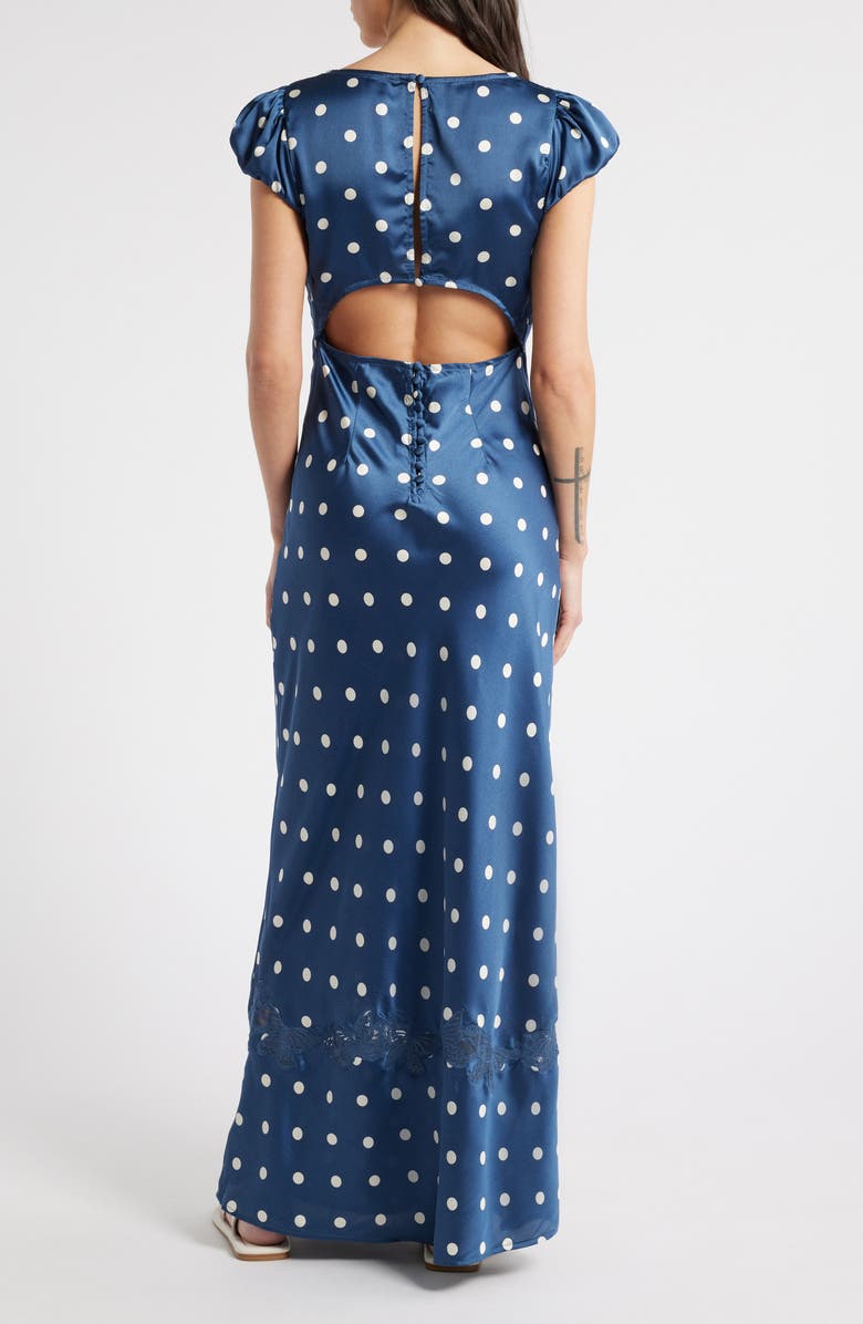 Free People Butterfly Babe Cutout Maxi Dress, Alternate, color, Classic Combo