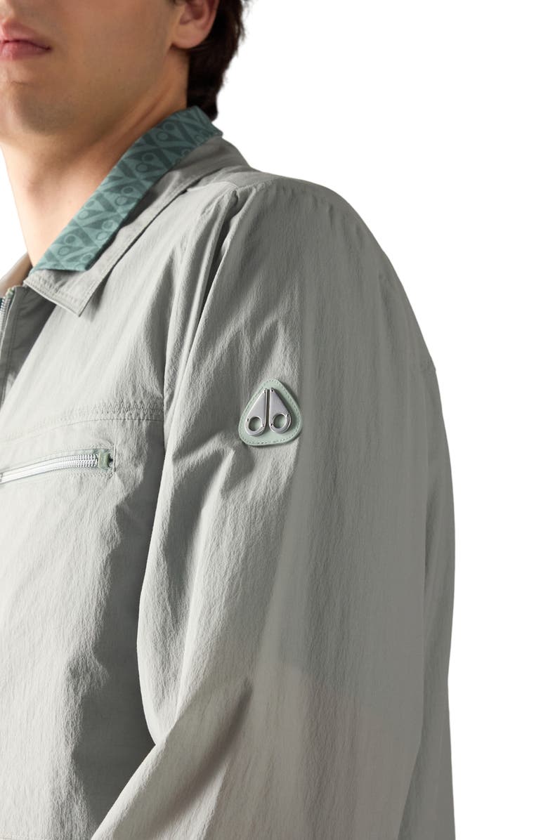 Moose Knuckles Topflight Water Repellent Shirt Jacket, Alternate, color, Dusty Jade