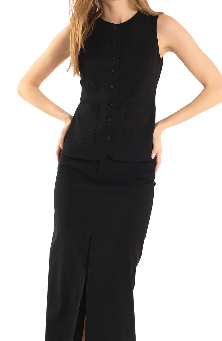 Endless Rose Sleeveless Linen Blend Top, Alternate, color, 