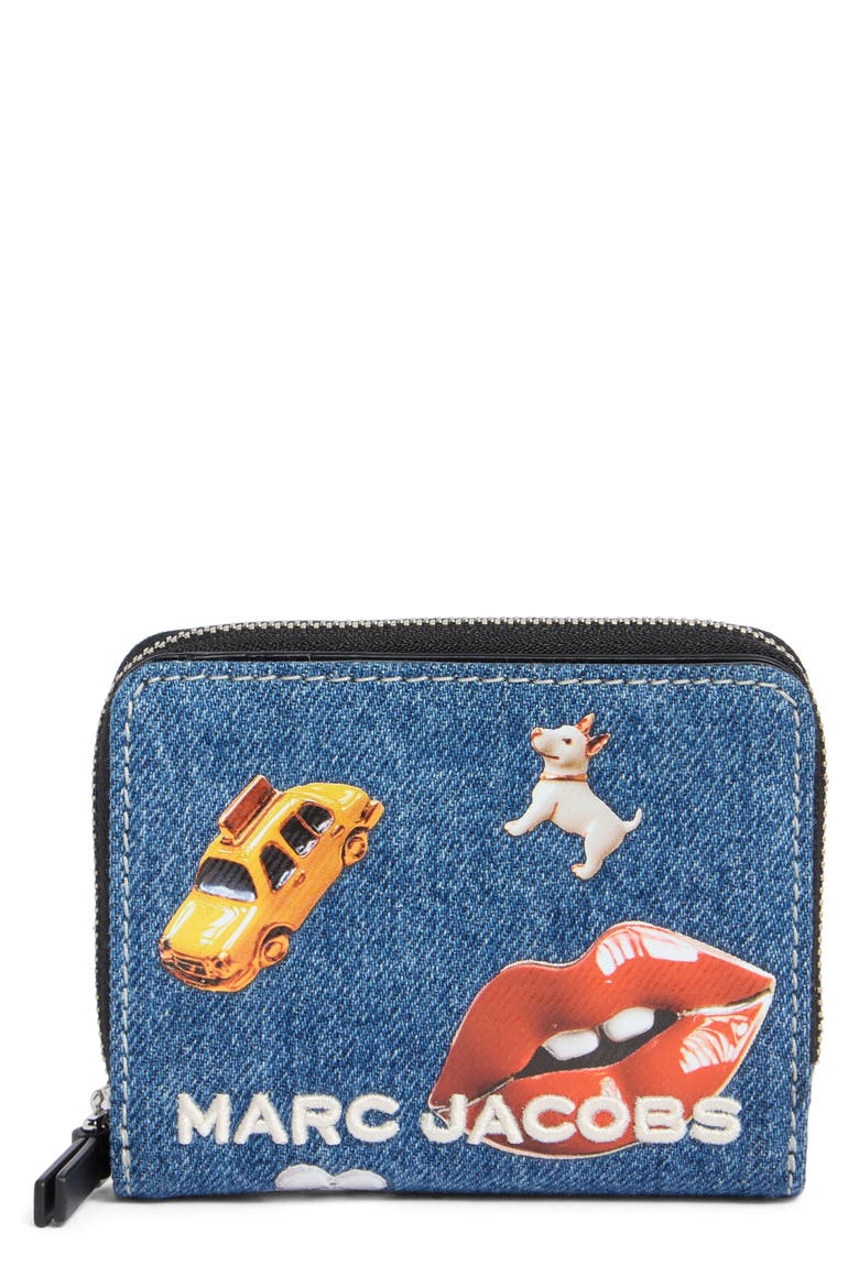 Mini Compact Wallet, Main, color, INDIGO MULTI