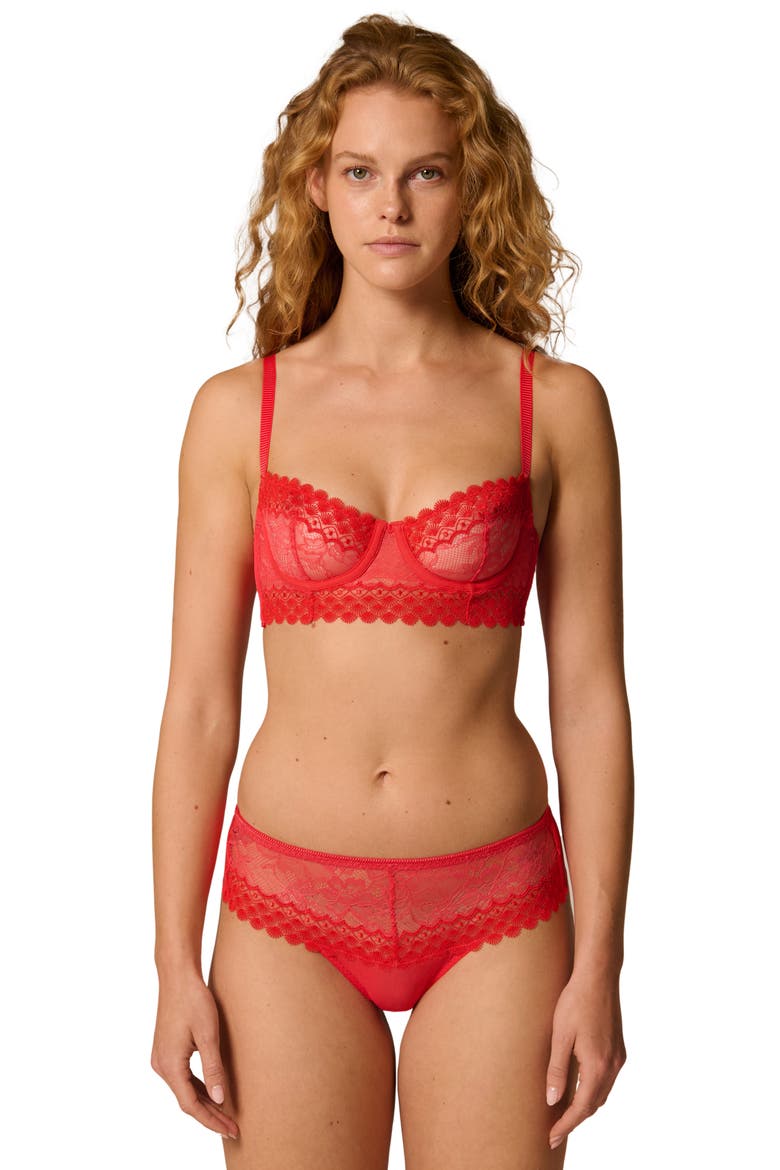 Radieuse Boyshorts, Alternate, color, FLAMINGO