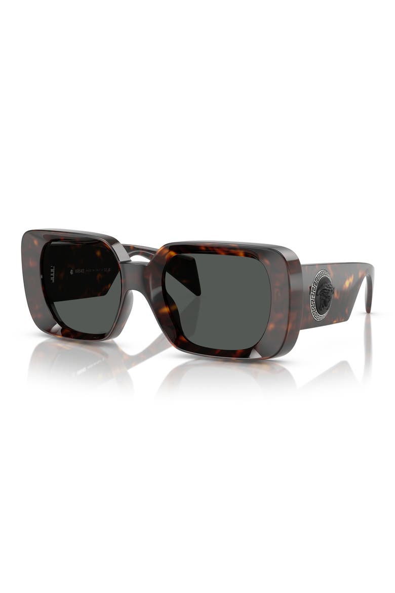 54mm Square Sunglasses, Alternate, color, HAVANA