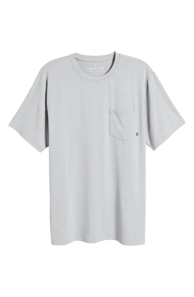 Free Fly Flex Performance Pocket T-Shirt, Alternate, color, Heather Aspen Grey
