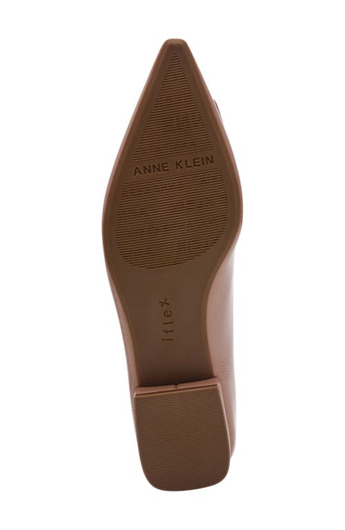 Anne Klein Crawford Pointed Toe Flat In Brown