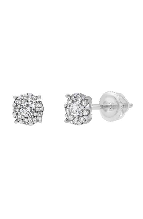 Ether Diamond Stud Earrings