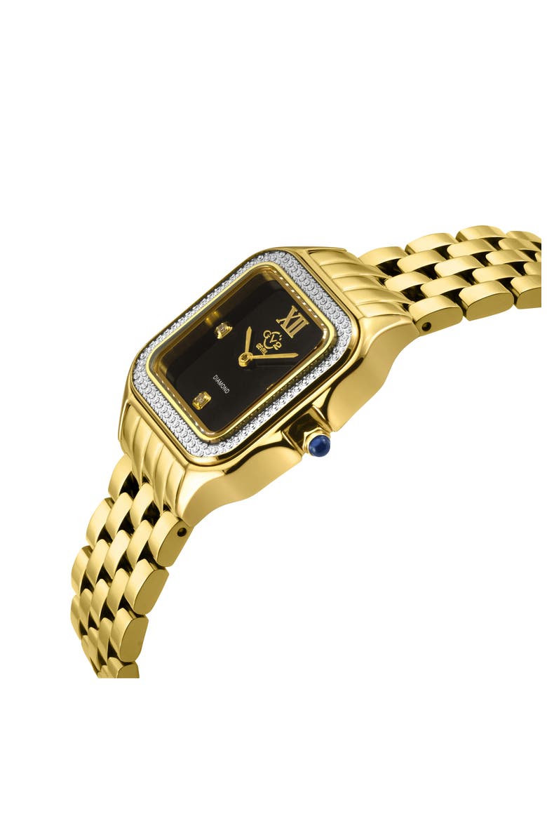 Milan Diamond Dial Bracelet Watch, 27.5mm - 0.015ct., Alternate, color, GOLD