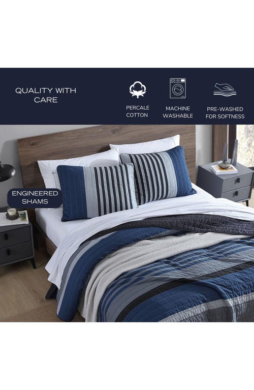 Nautica Fairwater Quilt & Sham Set In Blue