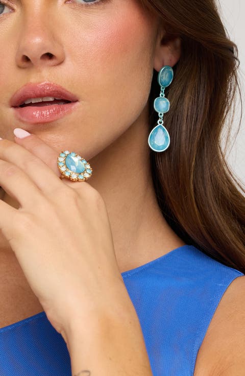 Bejeweled Drop Earrings