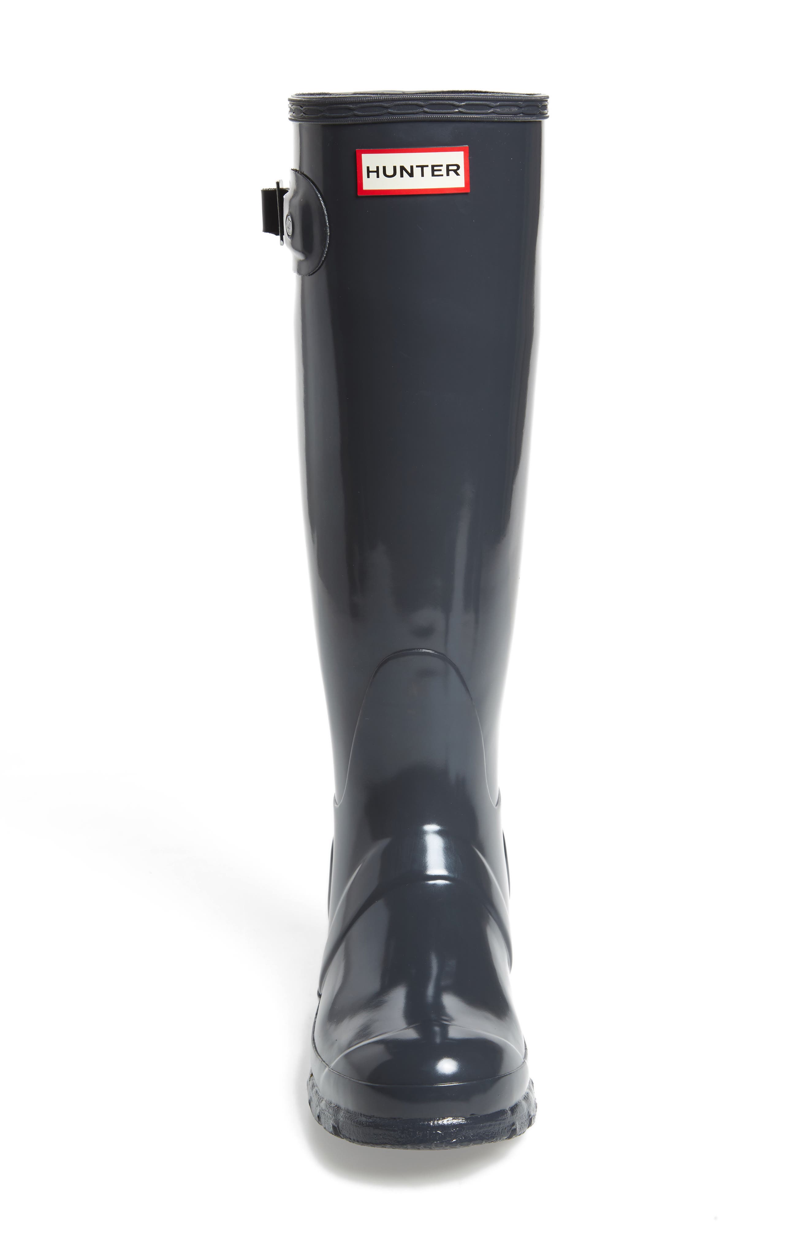 Original High Gloss Waterproof Boot, Alternate, color, DARK SLATE