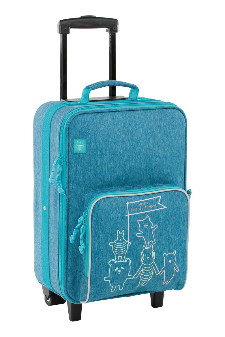 About Friends 18-Inch Rolling Suitcase, Main, color, MELANGE BLUE