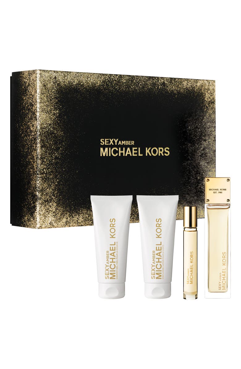 Michael Kors Sexy Amber Eau de Parfum 4-Piece Gift Set $199 Value, Main, color, 