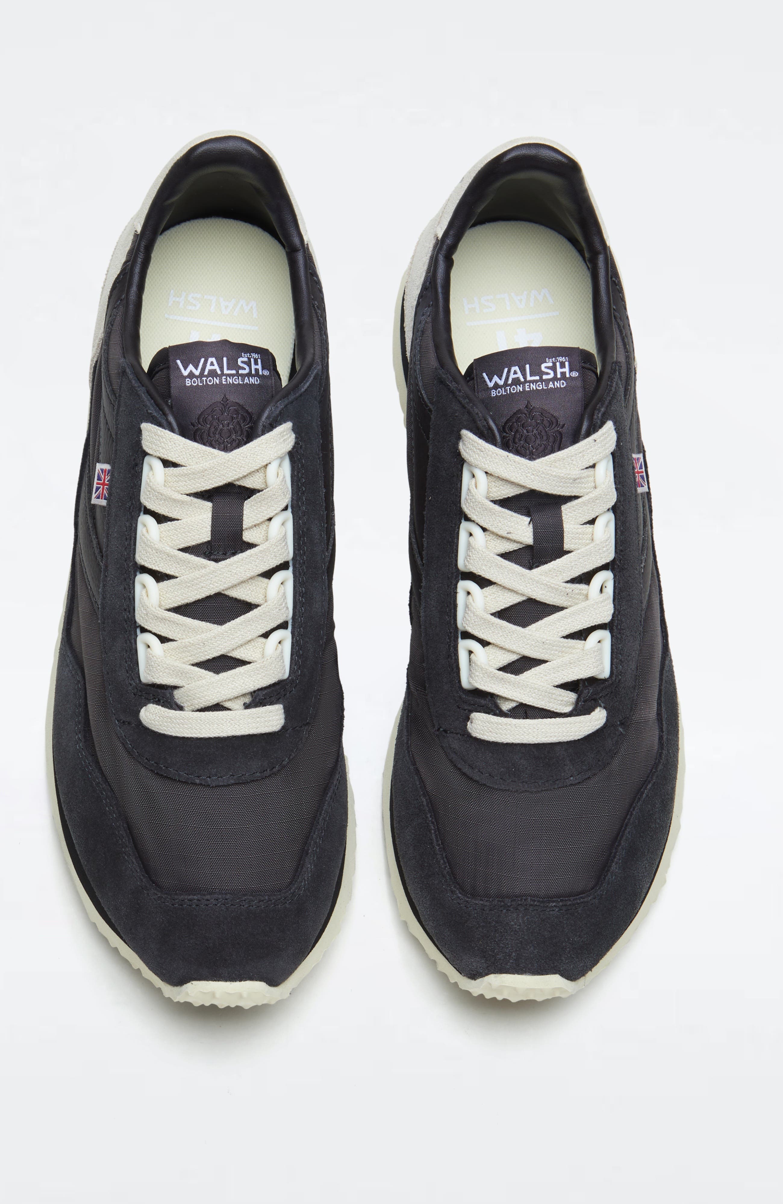 WALSH Ensign Sneakers, Alternate, color, Black/Beige