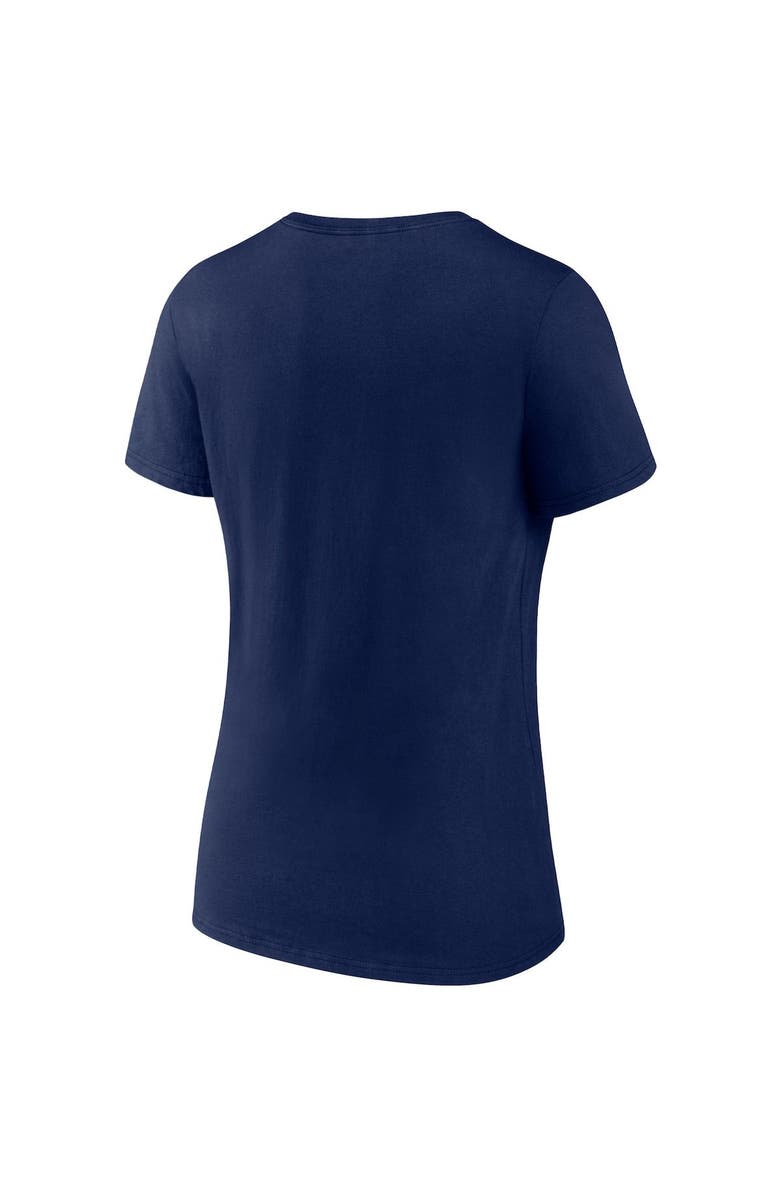 FANATICS Women's Fanatics Branded Navy Las Vegas Raiders Team Banner Wave V-Neck T-Shirt, Alternate, color, 