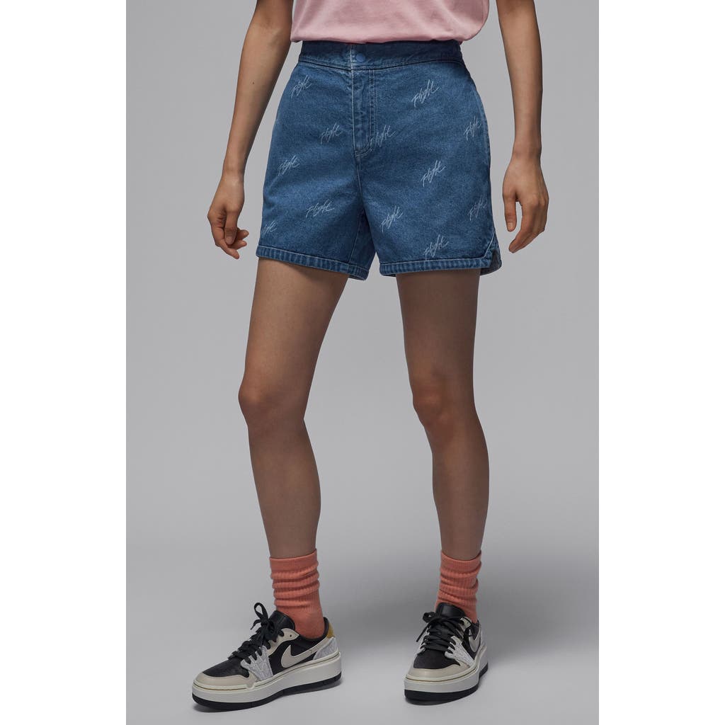 JORDAN JORDAN LOGO DENIM SHORTS
