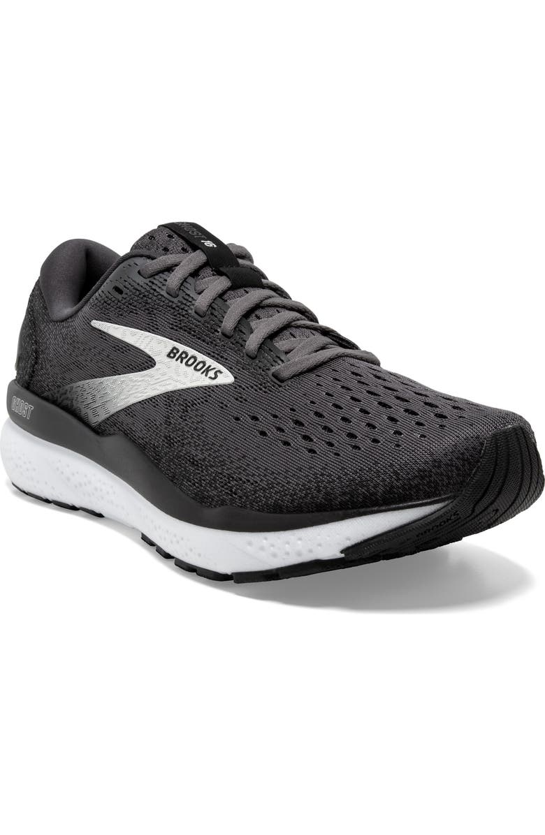 Brooks Ghost 16 Running Shoe, Main, color, Black/Grey/White
