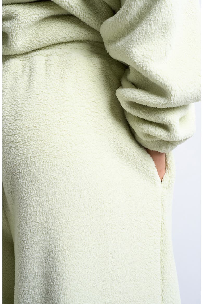 Straight Leg Fleece Joggers, Alternate, color, LIME GREEN