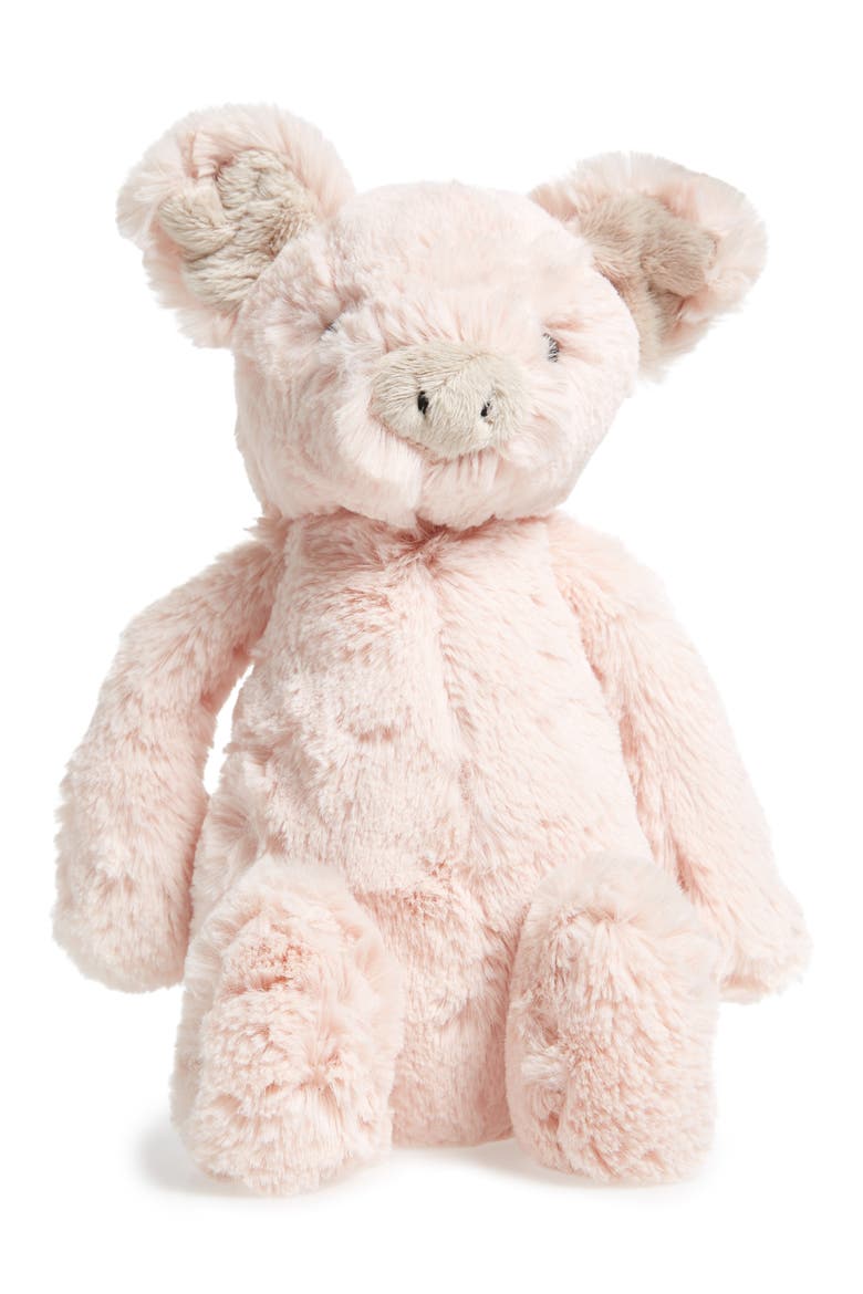 Bashful Piggy Stuffed Animal, Main, color, PINK