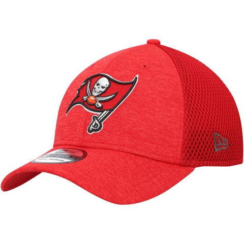 Men's New Era Red Tampa Bay Buccaneers Stripe 39THIRTY Flex Hat