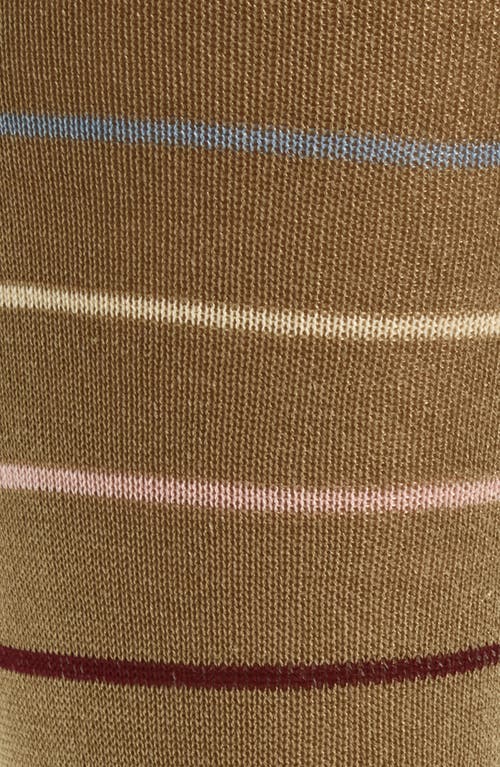 Paul Smith Keith Stripe Dress Socks In Brown