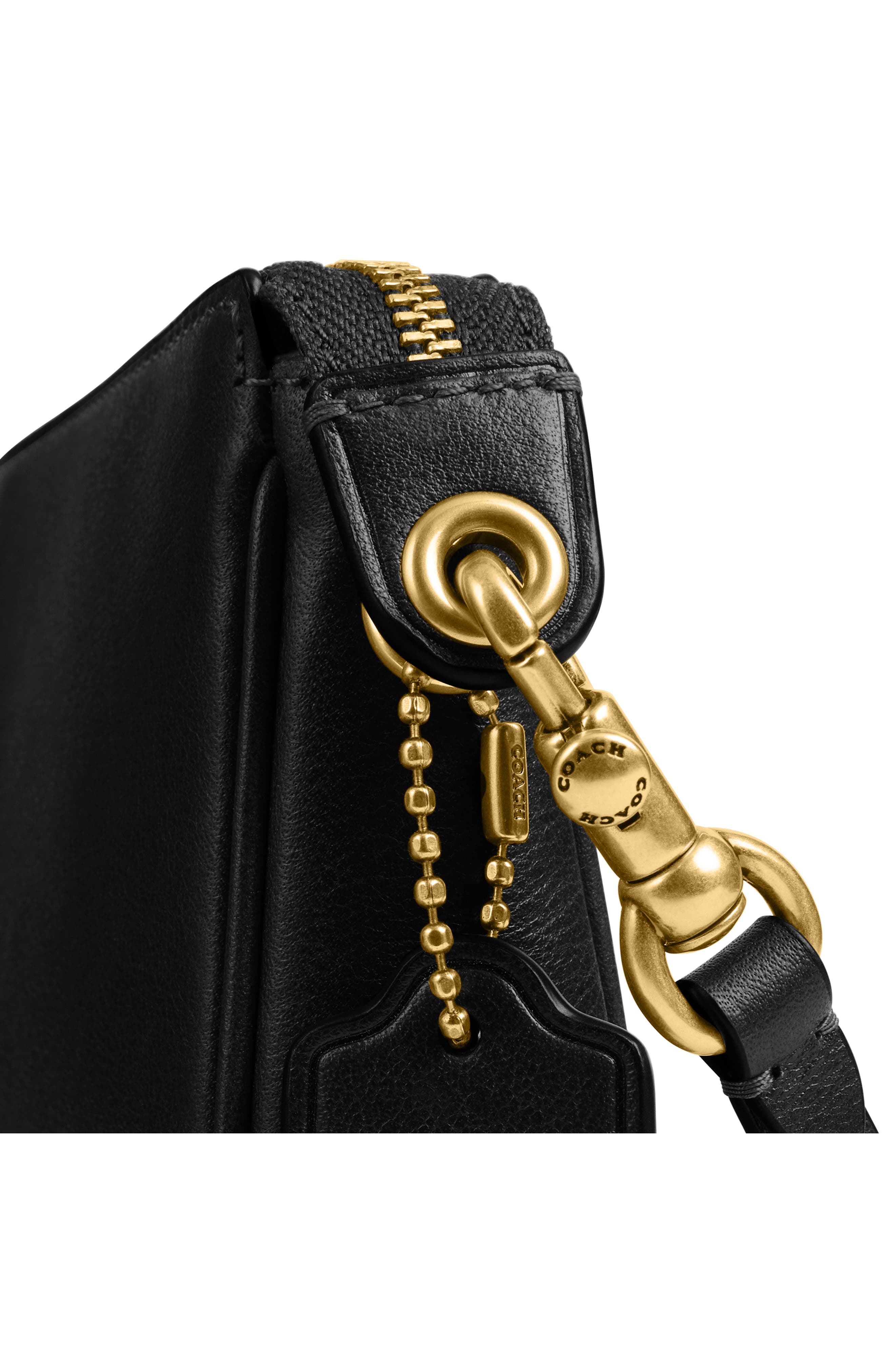 Женские сумки COACH Plaza Natural Grain Leather Shoulder Bag — фото 7