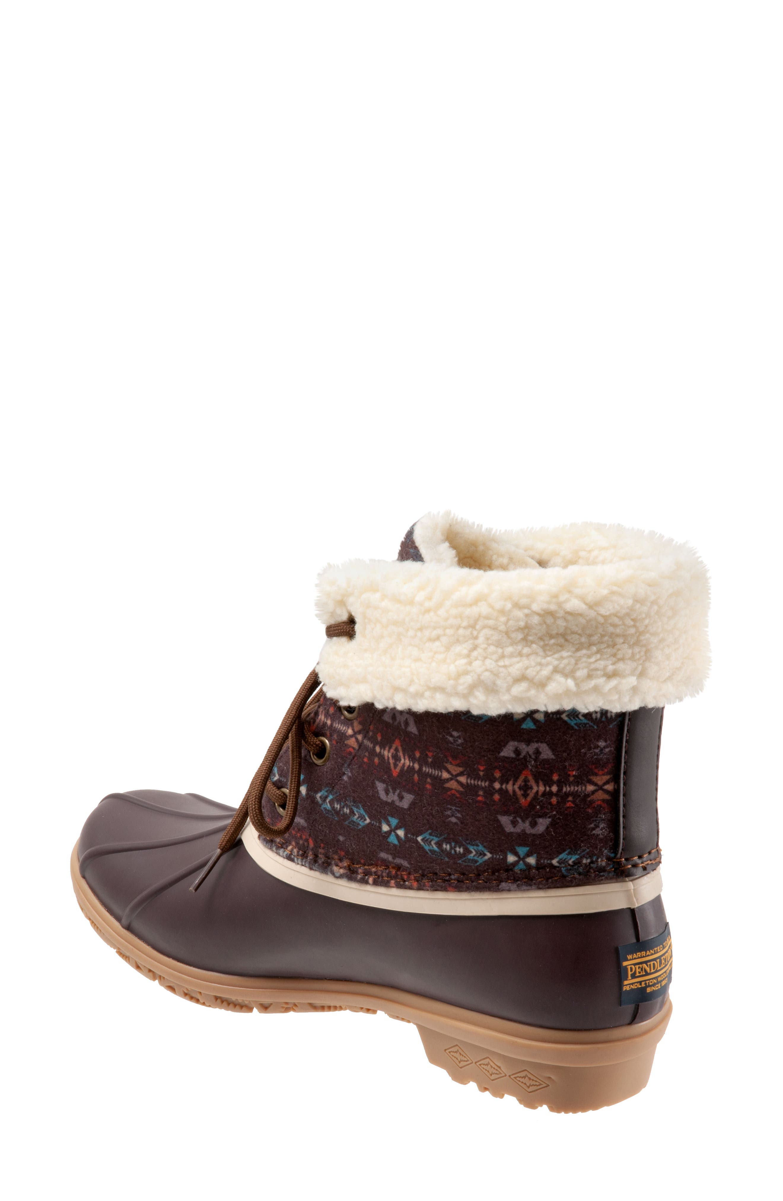 Pendleton Faux Shearling Lined Waterproof Duck Boot, Alternate, color, 