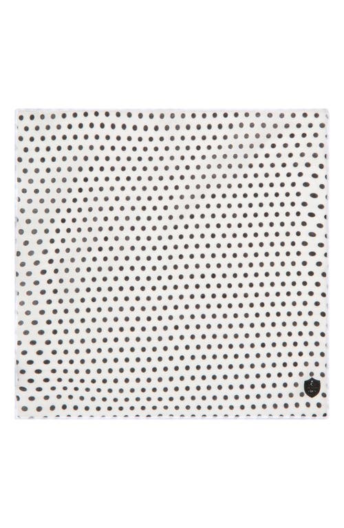 Clifton Wilson Polka Dot Cotton Pocket Square