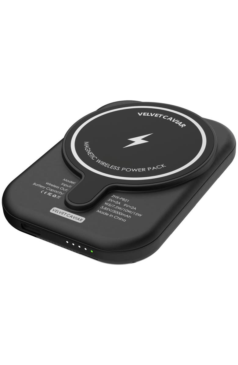 VELVET CAVIAR MagSafe Battery Power Pack, Alternate, color, Charcoal