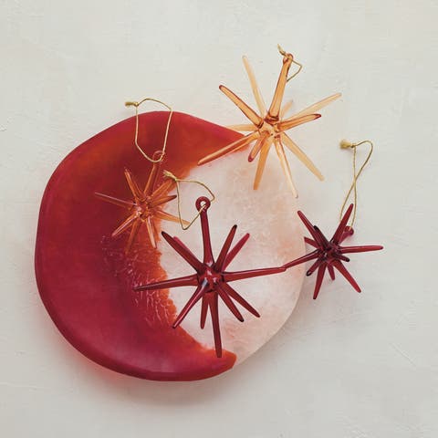 Glass Star Ornament, Artisan Crafted