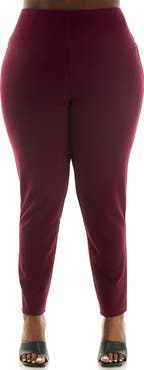 Nina Leonard High Waist Tech Crepe Leggings