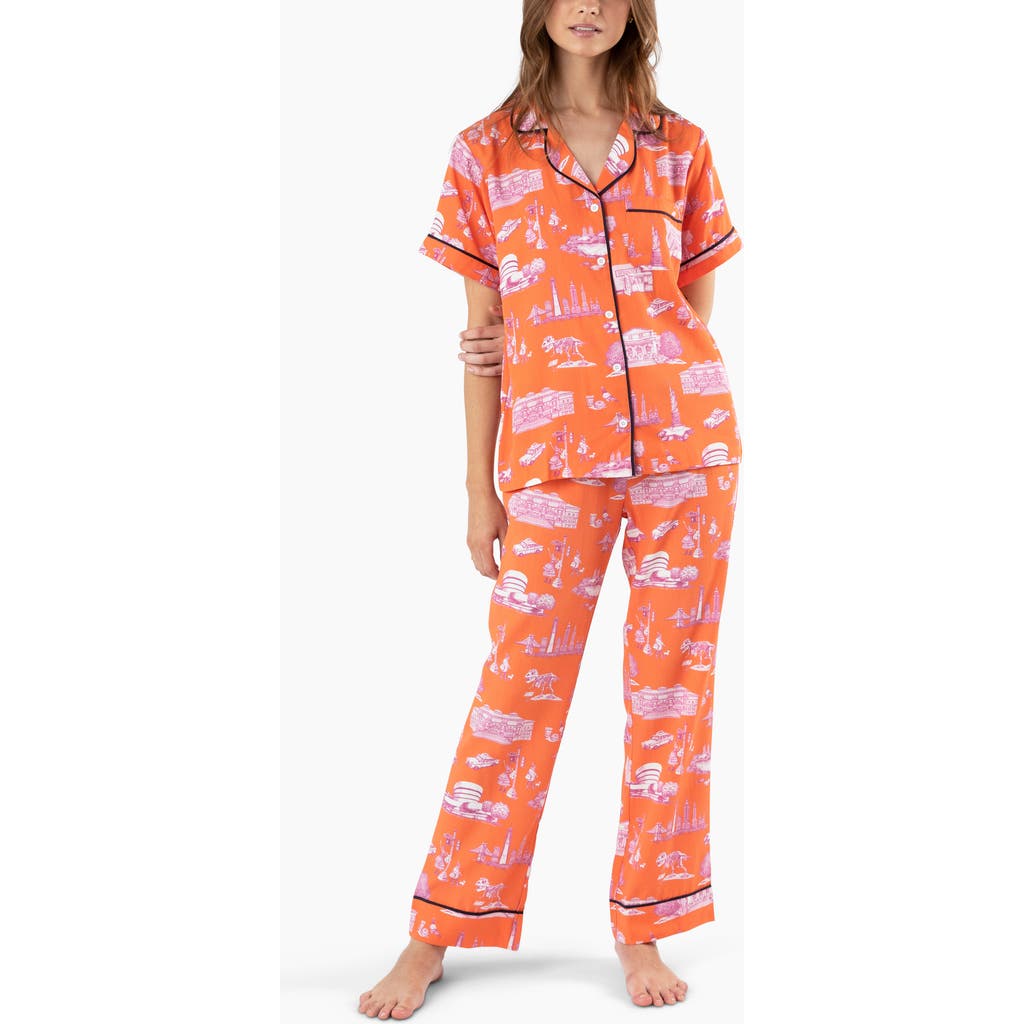 Katie Kime New York Toile Pants Set In Multi