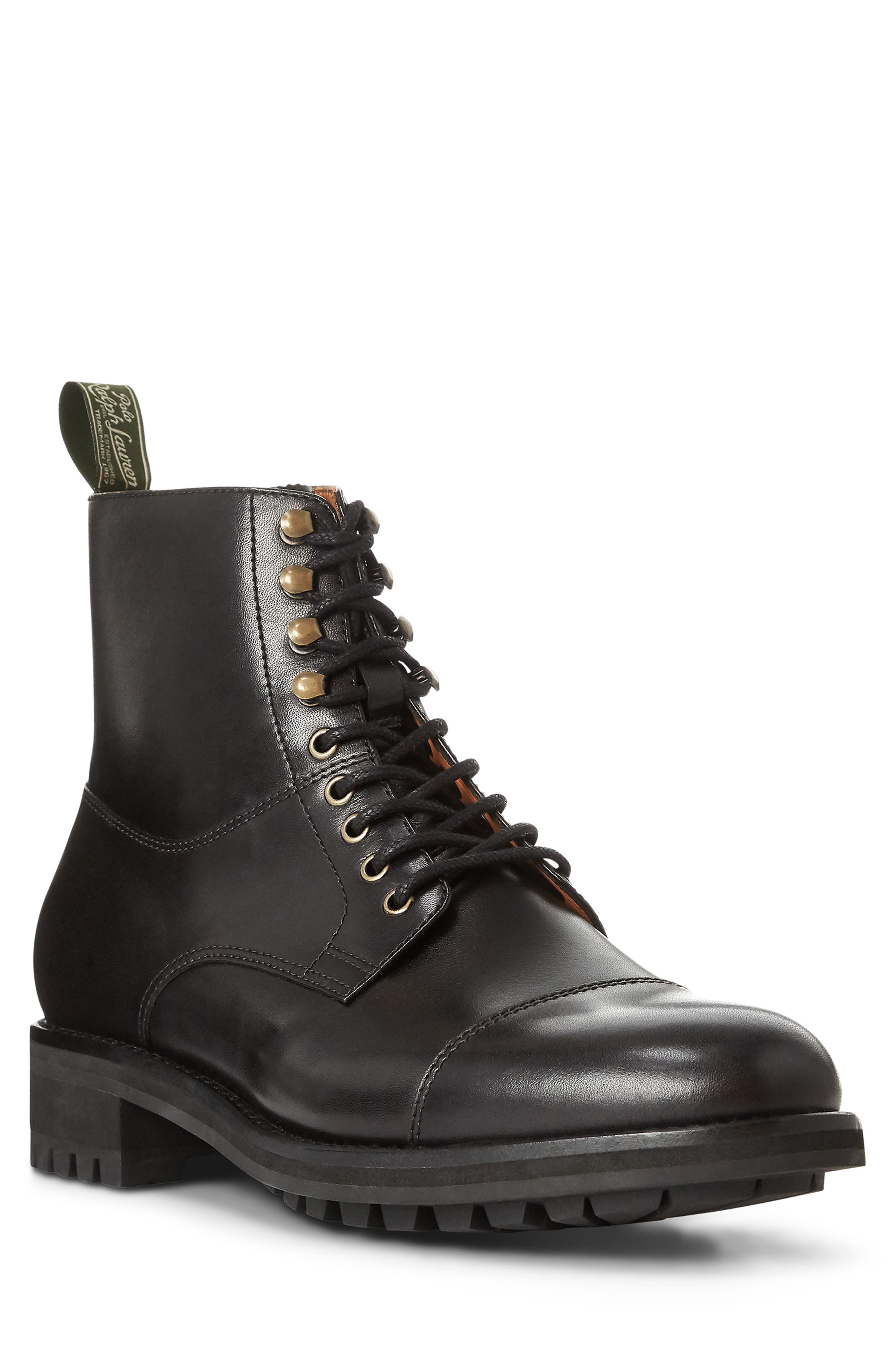 Polo Ralph Lauren Bryson Cap Toe Boot, Main, color, 