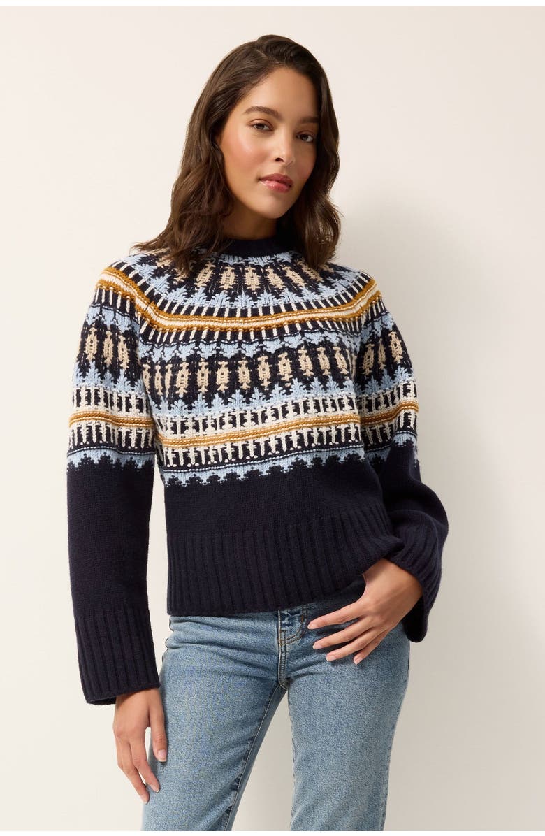 Marie Oliver Dion Sweater, Alternate, color, Sea