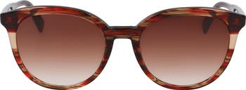 Longchamp Heritage 55mm Gradient Round Sunglasses | Nordstrom display picture 1