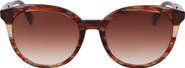 Longchamp Heritage 55mm Gradient Round Sunglasses