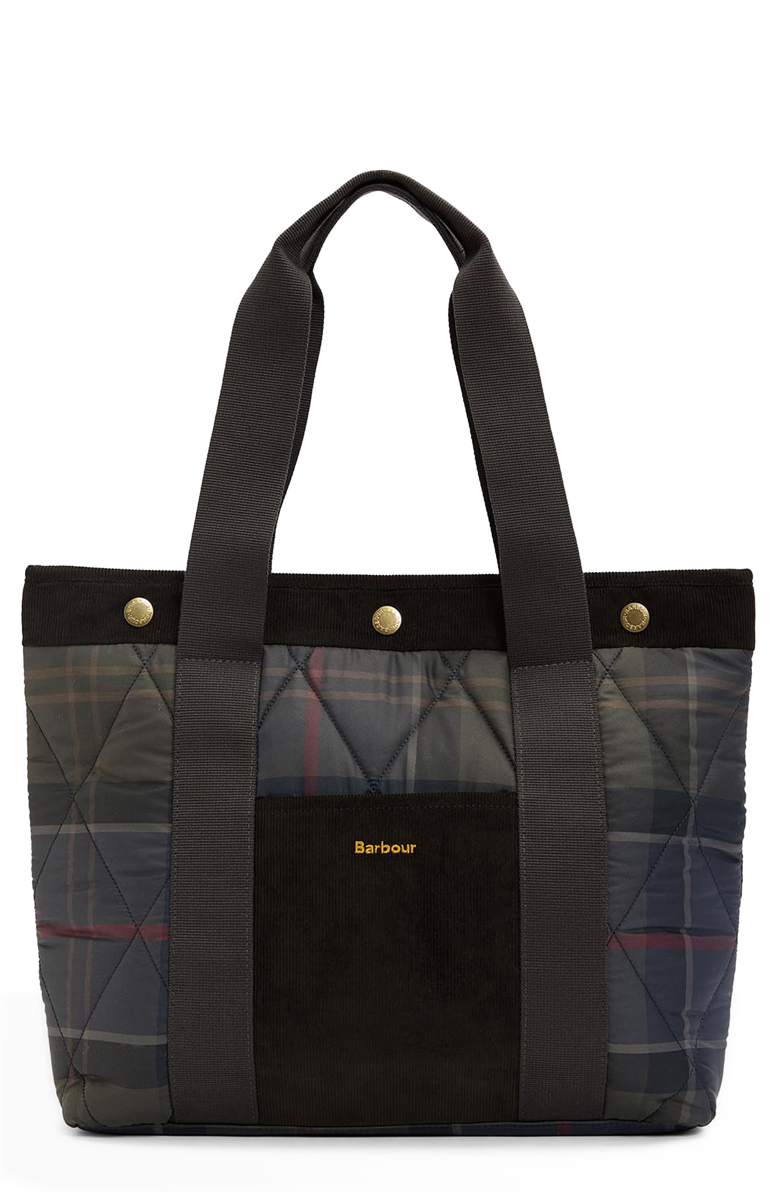 Healy Tartan Quilted Tote, Main, color, SHADOW CLASSIC TARTAN