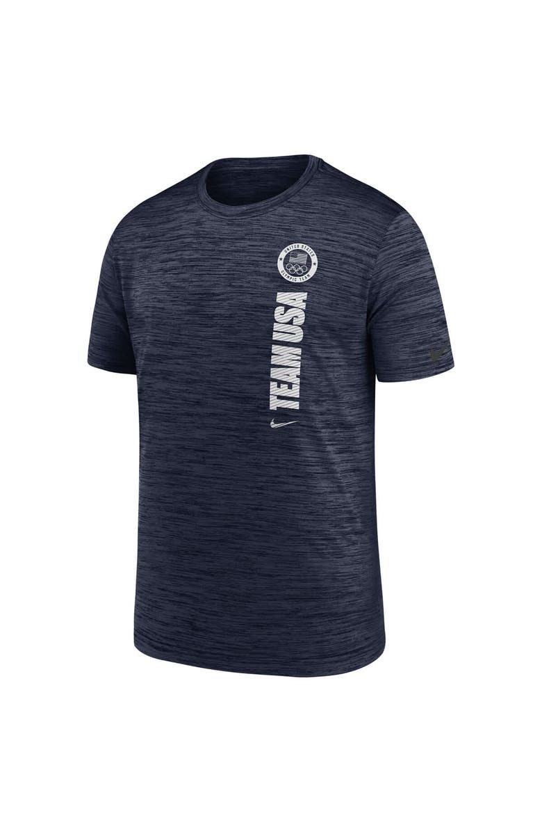 Nike Youth Nike  Navy Team USA Velocity Team Issue Performance T-Shirt, Alternate, color, Navy