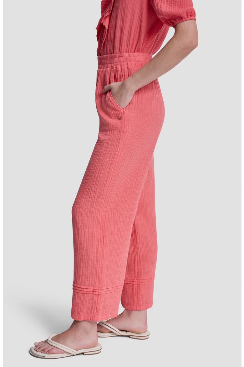 Cotton Gauze Pull-On Pants, Alternate, color, SUNKISSED