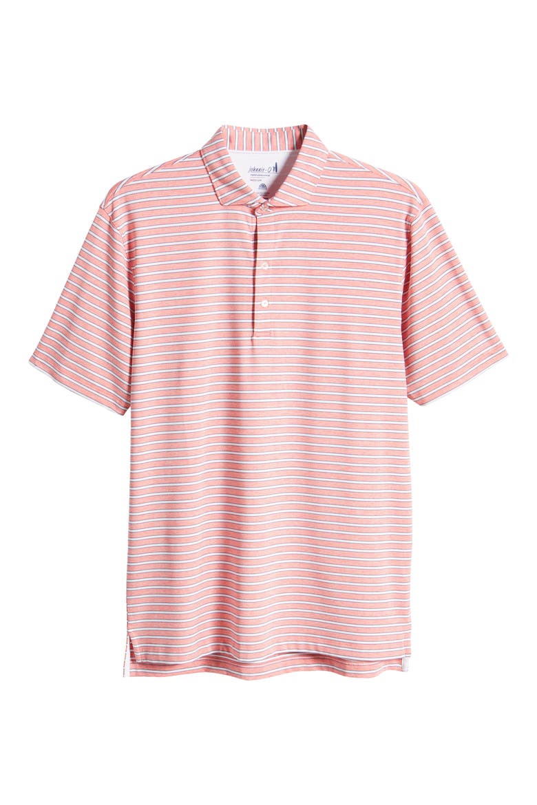 Thorton Stripe Performance Golf Polo, Alternate, color, SUN KISSED