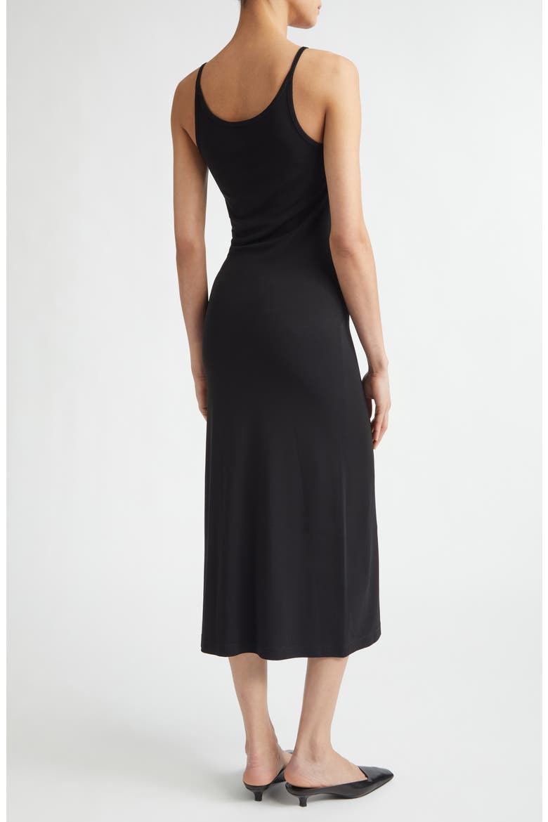 Fluid Jersey Slip Dress, Alternate, color, BLACK