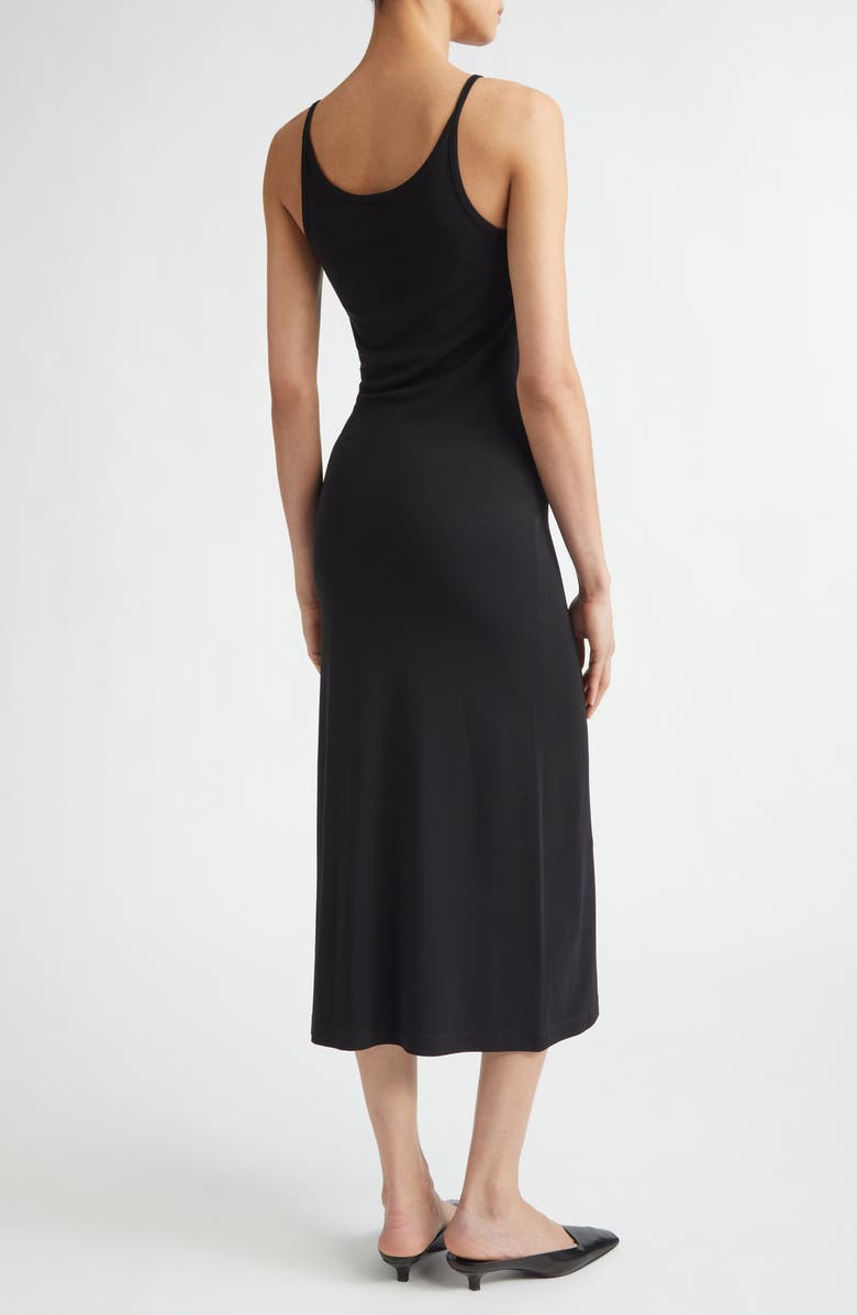 TOTEME Fluid Jersey Slip Dress, Alternate, color, Black
