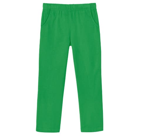 Girls Soft 100% Cotton UPF 50+ Jersey Pocket Pants